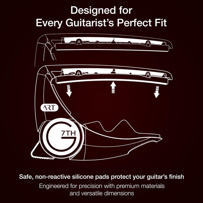 G7th Performance 3 with ART Celtic Special Edition Guitar Capo, Black (G7P3CELTICBK) - Image 4